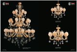 Hotel Project Zinc Alloy Luxury Crystal Chandelier Light