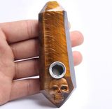 Hand Pipes Stone Spoon Pipe Smoking Crystal Thick Hookah Tobacco Wholesale