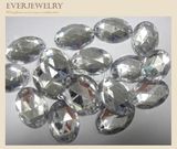 Silver Back Acrylic Button