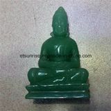 Semi Precious Stone Aventurine God Joss Carving Statue