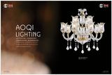 Nordic Simple Pure Fresh Crystal Chandelier Light