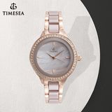Ladies Quartz Watch Crystal Group Contracted Ceramic Watches 71321