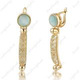 Handmade Gold Plated Mesh Stone Dangle Earring for Girls