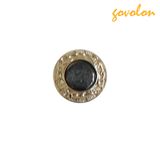 Newest Round Pearl Button with Metal Edge