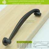 New Style Classical Mat Black Zinc Cabinet Kitchen Handle