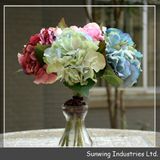 Wine Red Artificial Hydrangea Flowers