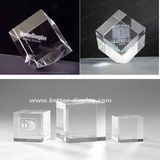 Custom Crystal Glass 3D Laser Etched Paperweight