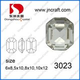 8*10mm Crystal Grey with Metal Setting in High Quality