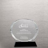 Hot Sale Laurel Etched Edge Round Crystal Trophy (71922, J-ACG41, J-ACG43)