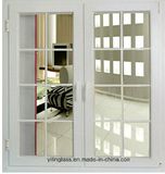 Decorative Window Glass with White Cross Bar