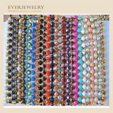 Closely Lined Rhinestone Cup Chain, Rhinestone Chain Trimming with Close Cup Ss12 White