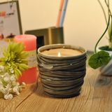 Antique Ceramic Candle Vessel