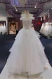 Cheapest off Shoulder Ballgown Bridal Wedding Dresses (Q90304)