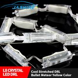 Crystal LED Triangle Strip White Streched Flexible DRL LED Daytime Running Light