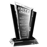 Crystal Trophy Black Edge.