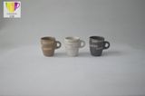 Three Color Little Coffee Mug with Silk Screen