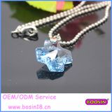 Bead Chain Glittering Blue Star Precious Stones Crystal Necklace14114