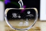 Crystal Glass Apple Model for Craft Gift