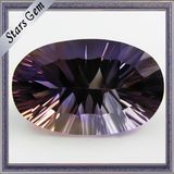 Oval Shape Special Color Millennium Cut Gemstone