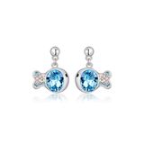 Popular Blue Crystal Fish Shape Earring Most Fashion Jewelry