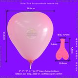 Inflatable Colour Printing Heart Shaped Balloon for New Year's Day