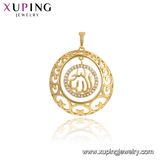 33721 Fashion Simple Rose Gold Jesus Cross Imitation Jewelry Chain Pendant in Alloy Copper