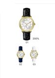Roman Digital Crystal Classic Leisure Double Needle Quartz Watch