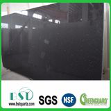 Big Black Sparkle Quartz Stone Slab