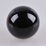 Black Crystal Ball Glass Sphere with Stand