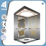 Best Selling in USA! Etching Mirror stainless Steel Cabin Residential Elevator