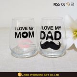 Custom Printed Transparent Wine Glass