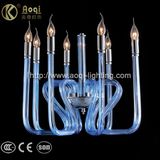 Modern Light Blue Glass Pendant Light