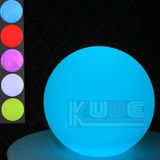 Plastic Round Christmas Bauble Ornaments X'mas LED Ball Deco with Remote