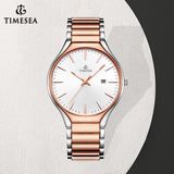 Fashion Stainless Steel Case Brand Men's Stainless Steel Strap Watches Quartz Wrist Watch 72773