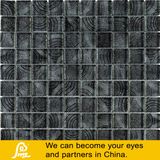 Special Project Design Magic Black Crystal Glass Mosaic with Painting