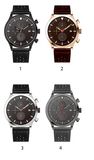Fashion ODM Sapphire Crystal Glass Leather Quartz Watch