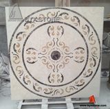Marble Square Shape Waterjet Medallion