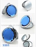 Round Acrylic Pocket Mirrors, Crystal Diamond Pocket Size Mirror