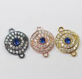 Wholesale 925 Sterling Silver Turkey Evil Eye Bracelet Charm Mjcc024