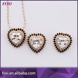 Heart Shape Jewelry Set with Earring and Necklace