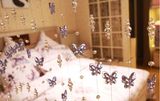 Room Decoration of Glass Butterfly Curtain