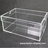Wholesale Acrylic Cheap Hard Clear Plastic Shoe Box