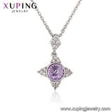 43733 Xuping Latest Designs Wedding Jewelry, Crystals From Swarovski Platinum Gold Plated Necklace