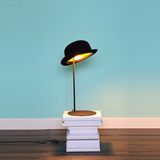 Modern Hottest Creative Design Bedside Desk Lamp Black Color Hat Table