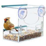 Fashion Clear Acrylic Bird Feeder with Window