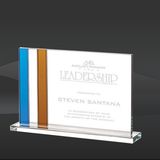 Blue & Orange Stripe Crystal Award (MP-AWS7701, MP-AWS7702, MP-AWS7703)