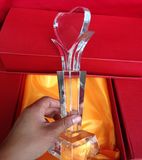 Promotion High Quality Clear Creative Crystal Trophy Awards for Achievement Award