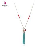 European and American Fashion Retro Alloy Necklace Long Tassel Pendant Jewelry