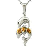 2015 Latest Simple Dolphin Crystal Pendant