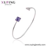 51709 Xuping Imitation Buckingham Jewellery Copper Cuff Bangle Bracelet Crystals From Swarovski